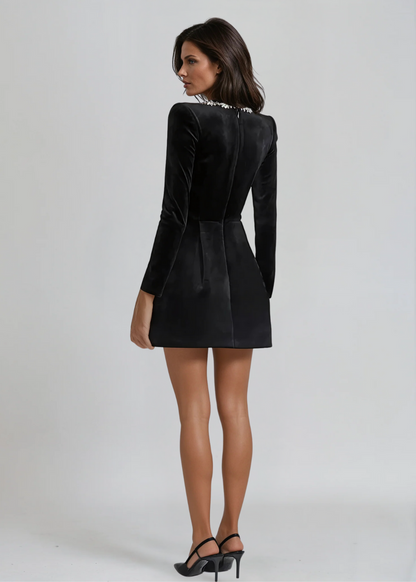 Elodie velvet mini dress