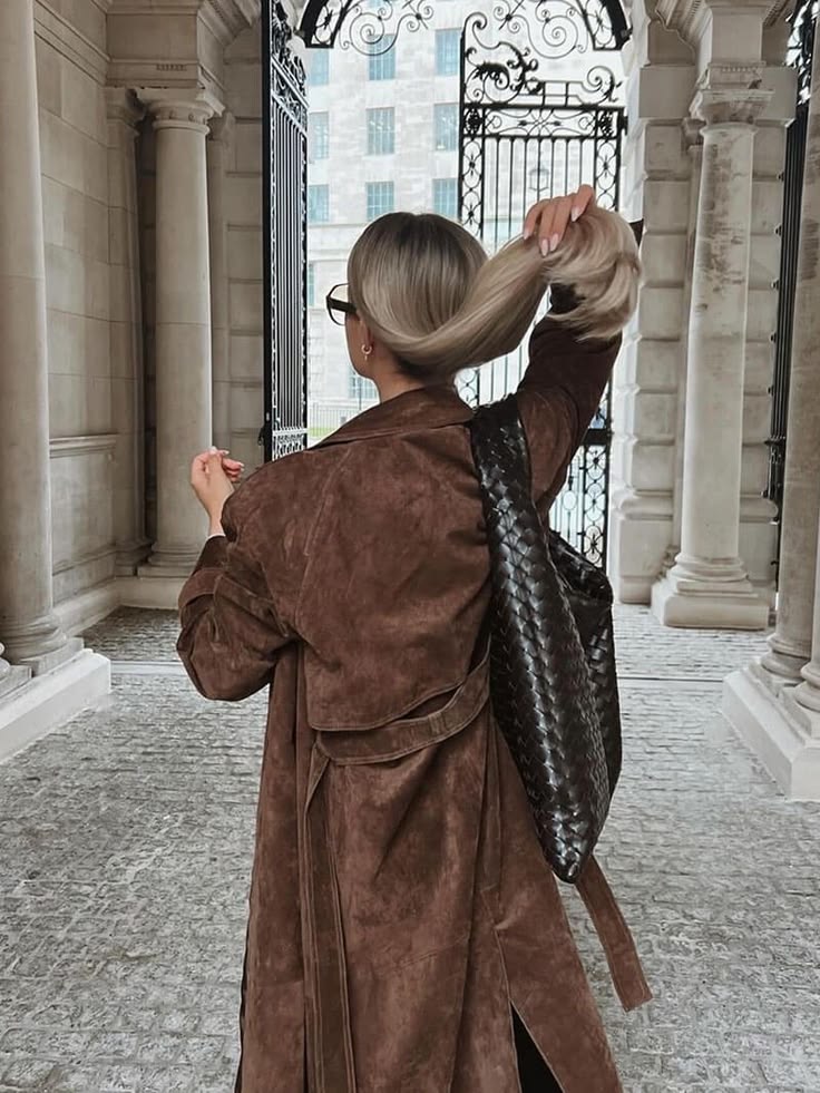 Everyday Suede Trench Coat