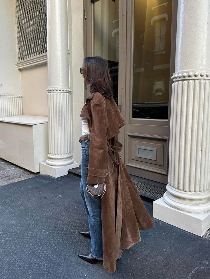 Everyday Suede Trench Coat