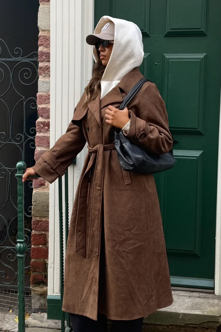 Everyday Suede Trench Coat